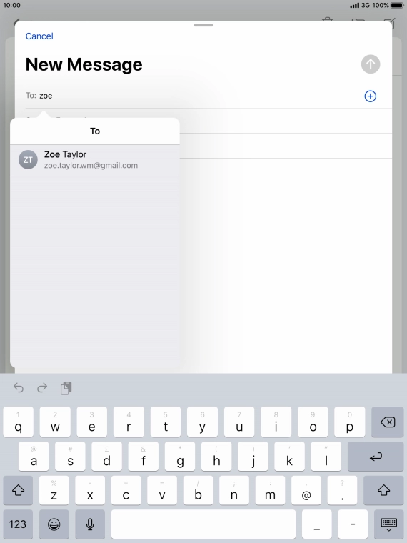 Press the required contact.