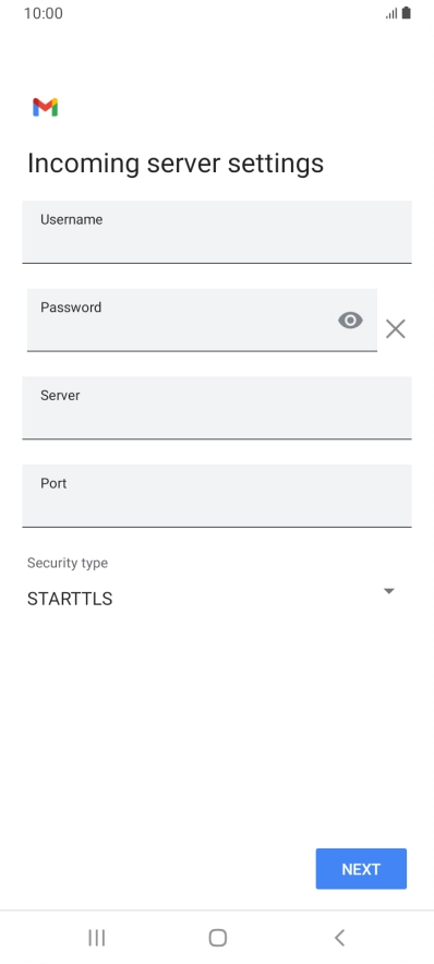 Press the field below 