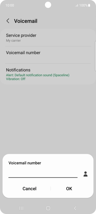 Key in +61414121121 and press OK.