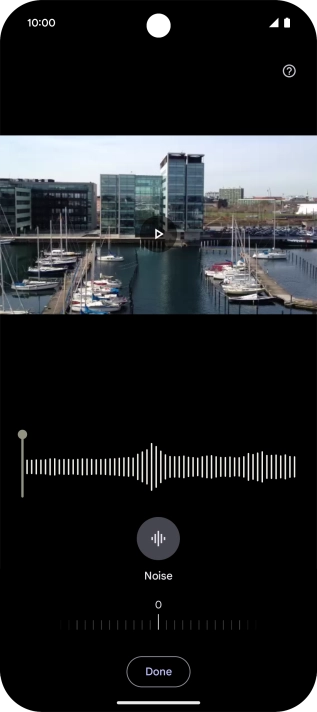 Slide your finger right or left on the indicator to set the required volume for the selected sound type.