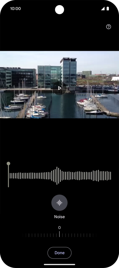 Slide your finger right or left on the indicator to set the required volume for the selected sound type.