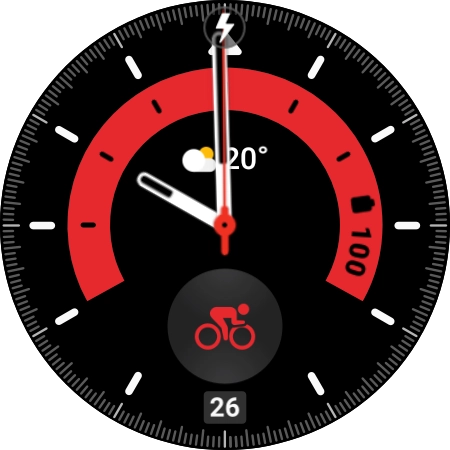 When the battery charging icon is displayed, the battery is charging.