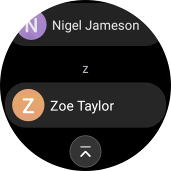Press the required contact.