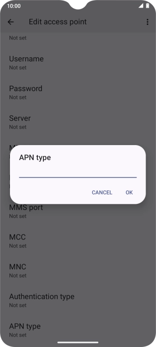 Key in mms and press OK.