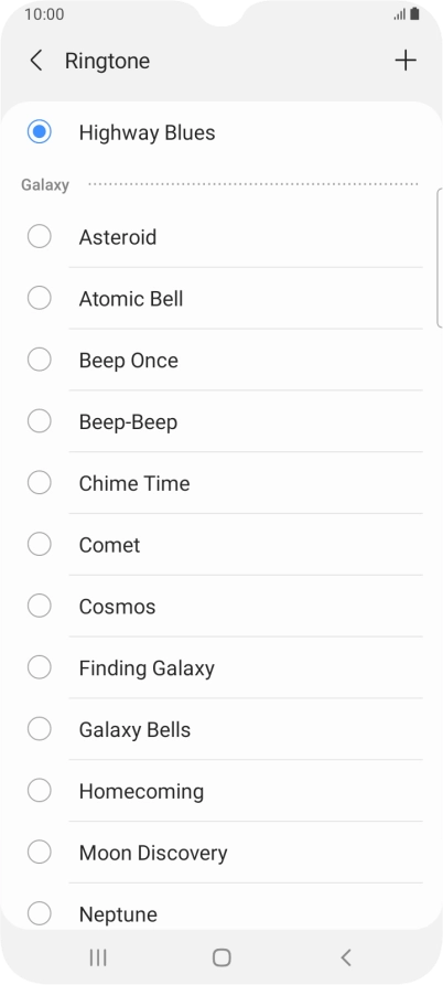 Press the Home key to return to the home screen.