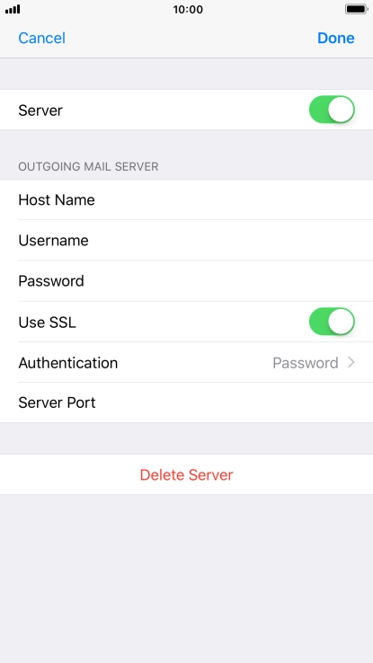 Press Use SSL to turn off the function.
