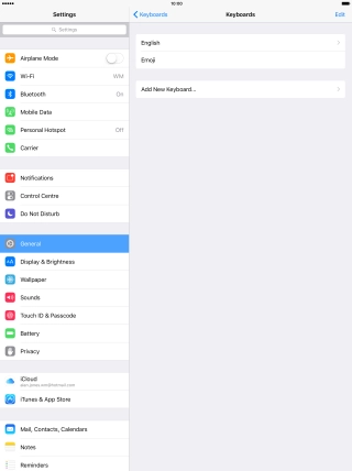 Press Add New Keyboard....