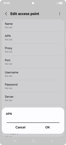 Key in live.vodafone.com and press OK.