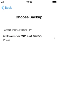Press the required backup and your phone restores the content of the selected backup. Subsequently, follow the instructions on the screen to set up your phone and prepare it for use.