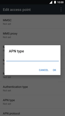 Key in mms and press OK.