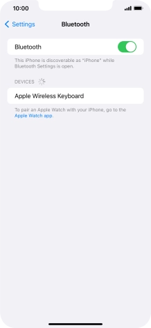 Press the required Bluetooth device and follow the instructions on the screen to pair the device with your phone.