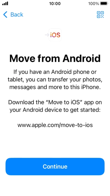 To transfer content to your phone, you need to install the app 