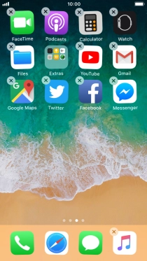 Press the delete icon.