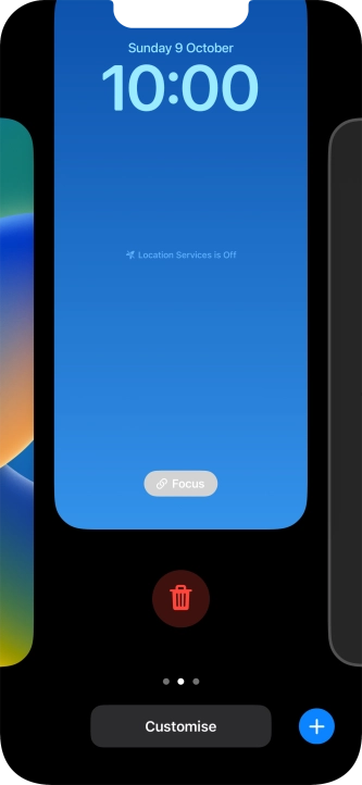 Press the delete icon.