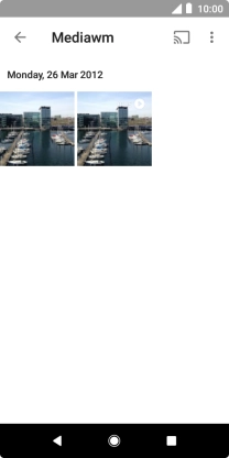 Press and hold any picture or video clip.