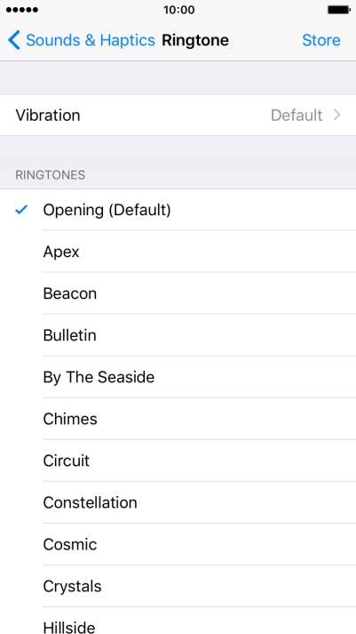 Press the required ring tones to hear them.
