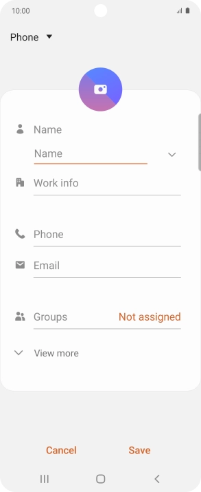 Press the address book drop down list.