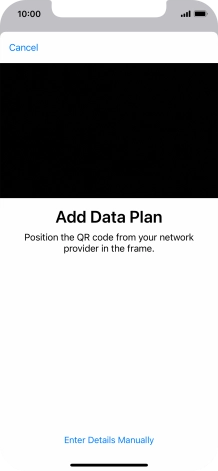 Place the QR code you've received inside the phone camera frame to scan the code.
