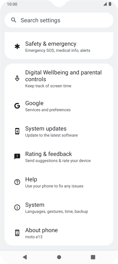 Press System updates.