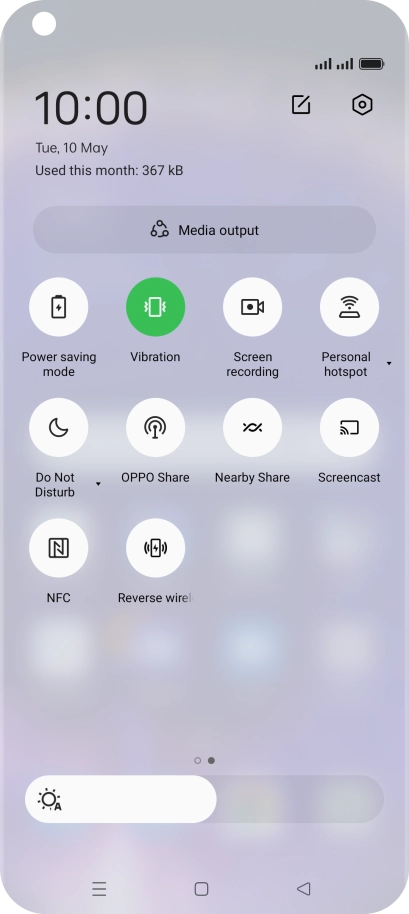 Press Power saving mode to turn on the function.