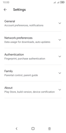 Press Network preferences.