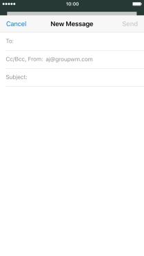 Press To and key in the first letters of the recipient's name.