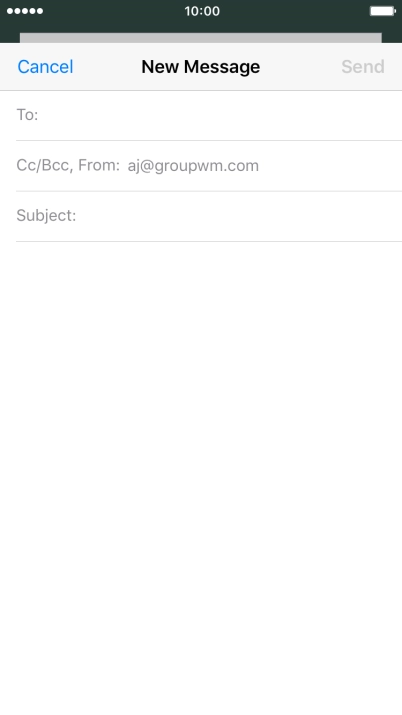Press To and key in the first letters of the recipient's name.