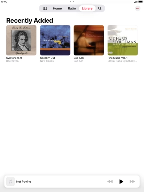 Press the iPad icon.