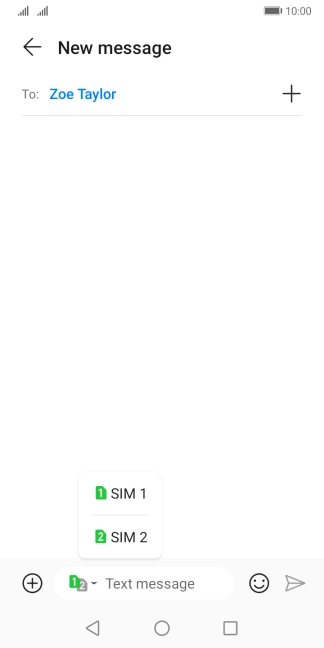 Press the required SIM.