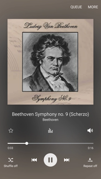 Press arrow right to go to the next audio file.