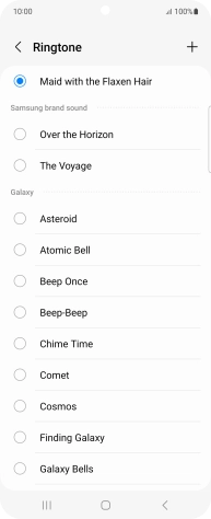 Press the Home key to return to the home screen.