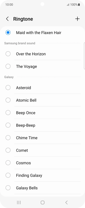 Press the Home key to return to the home screen.