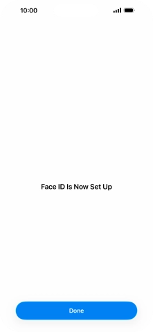 Press Done. If you haven't previously selected a phone lock code, key in a code of your own choice twice.