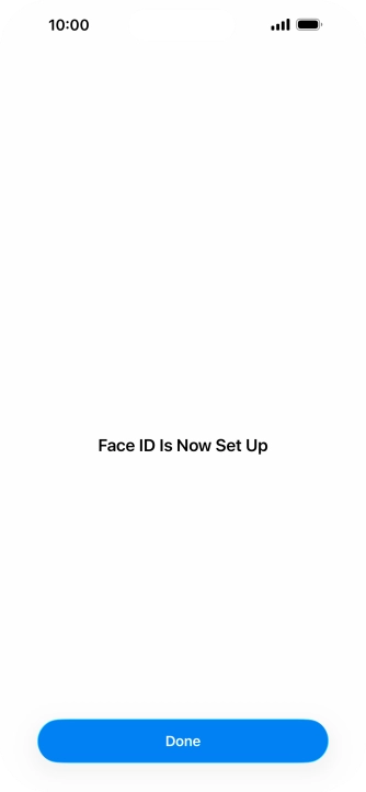 Press Done. If you haven't previously selected a phone lock code, key in a code of your own choice twice.