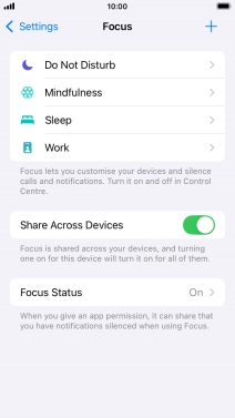 Press Do Not Disturb.