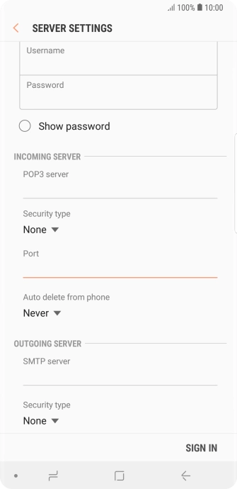 Press the drop down list below 