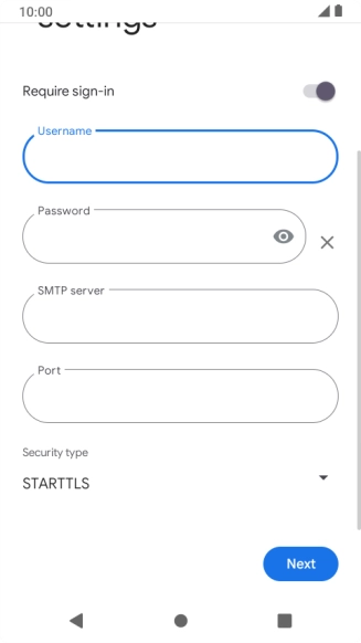 Press the field below 