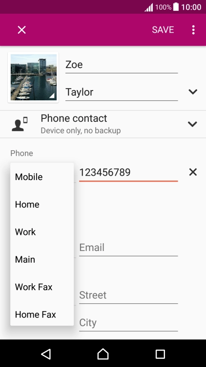 Press the required number type.