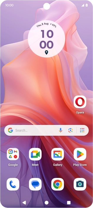 When the battery charging icon is displayed, the battery is charging.