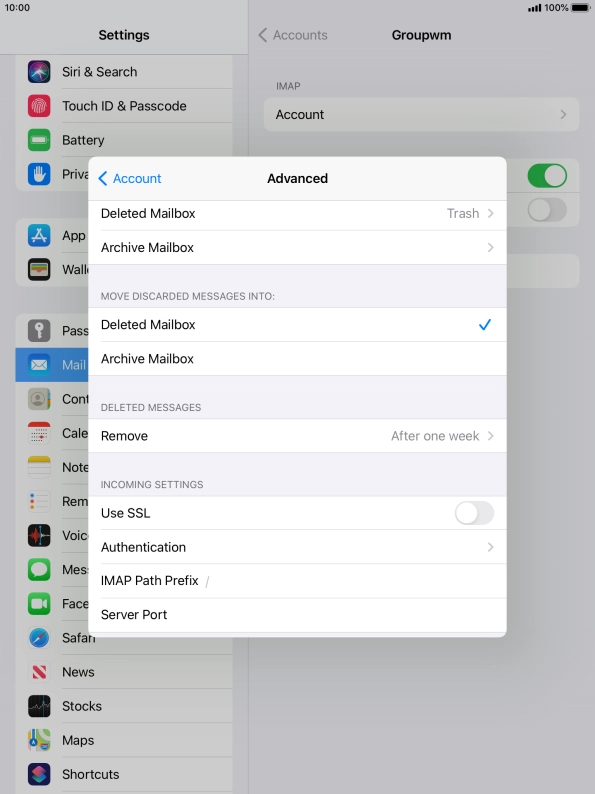 Press Authentication.