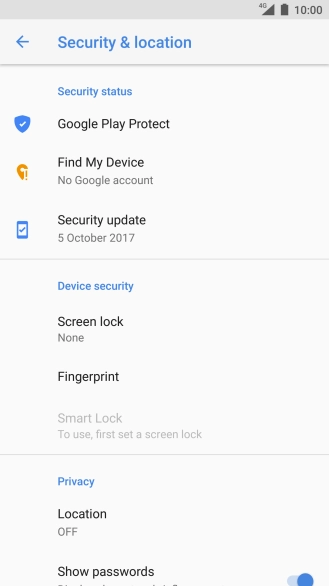 Press the Home key to return to the home screen.