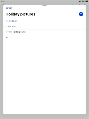 Press and hold the text input field until a pop-up menu is displayed.