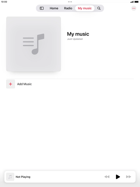 Press Add Music.