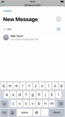 Press the required contact.