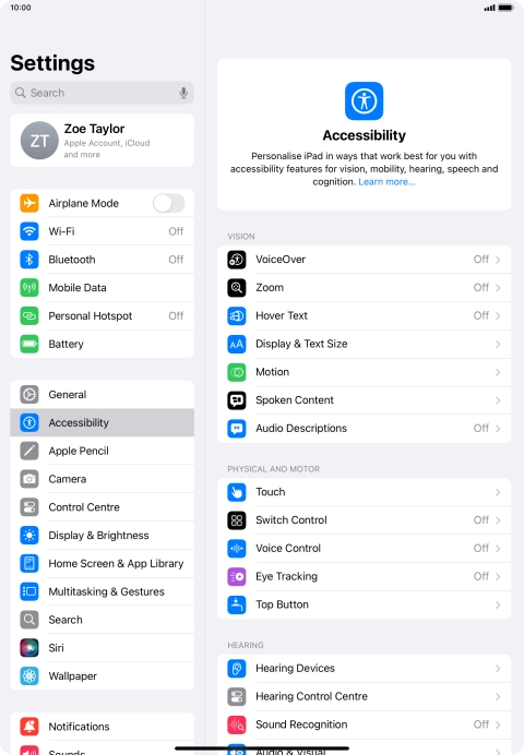 Press the required category below 