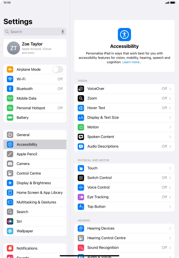 Press the required category below 