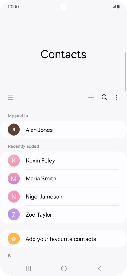 Slide your finger right starting from the left side of the screen.