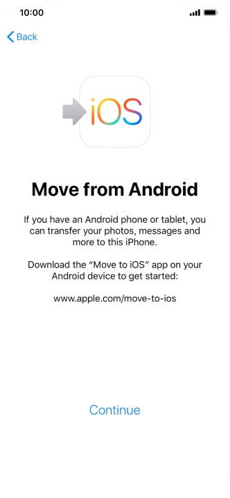 To transfer content to your phone, you need to install the app 