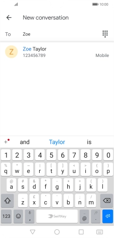 Press the required contact.