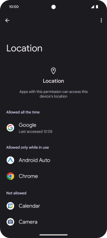 Press the required app.